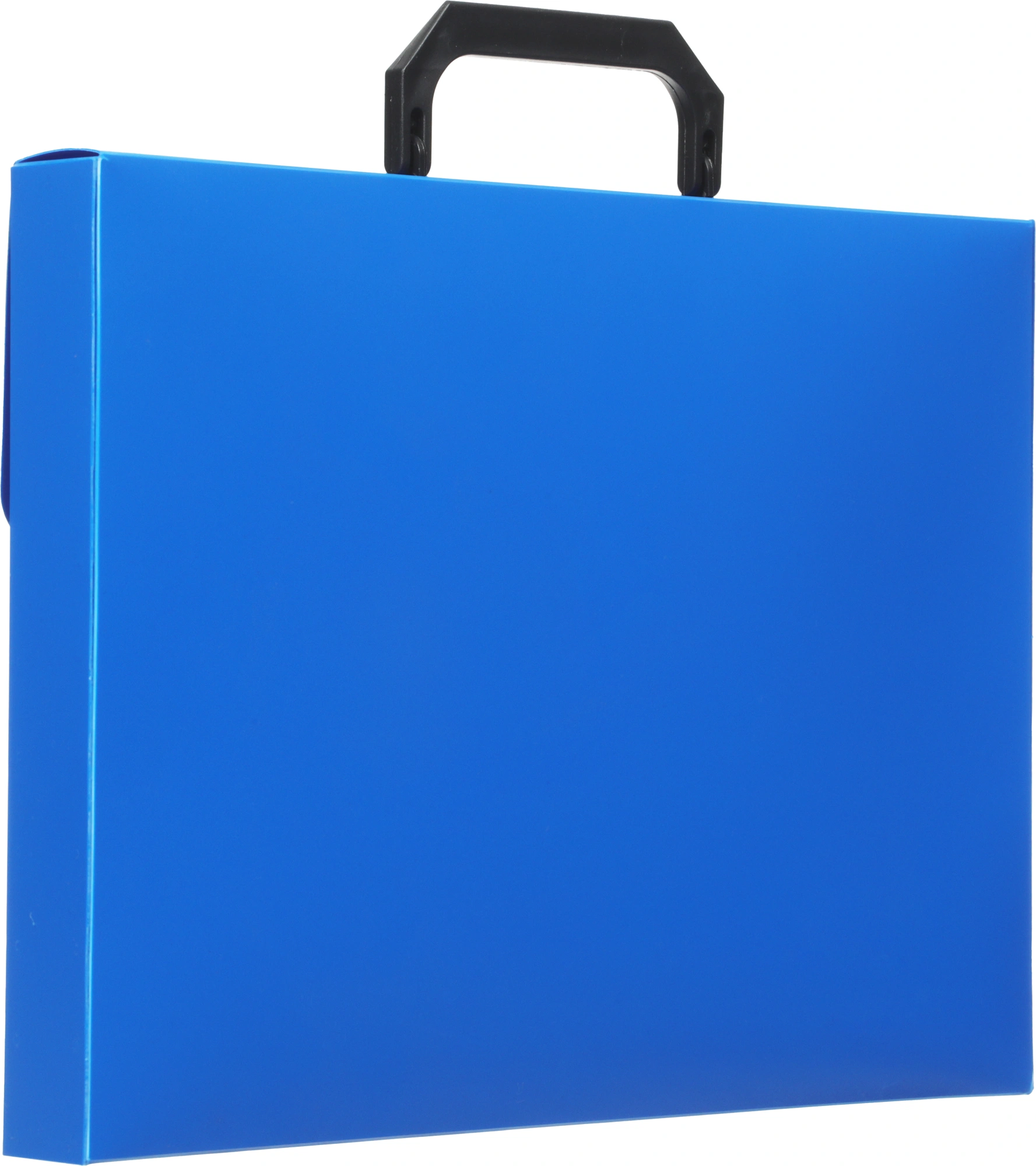 Портфель Бюрократ -BPP01BLUE 1 отдел. A4 пластик 0.7мм синий — миниатюра 5
