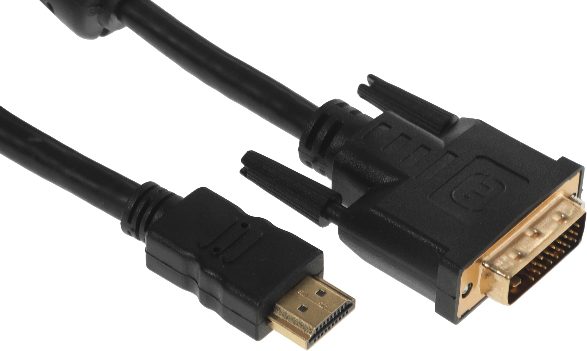 Кабель-переходник аудио-видео Buro HDMI (m)/DVI-D (m) 1.8м. феррит.кольца позолоч.конт. (HDMI-19M-DVI-D-1.8M) — миниатюра 7