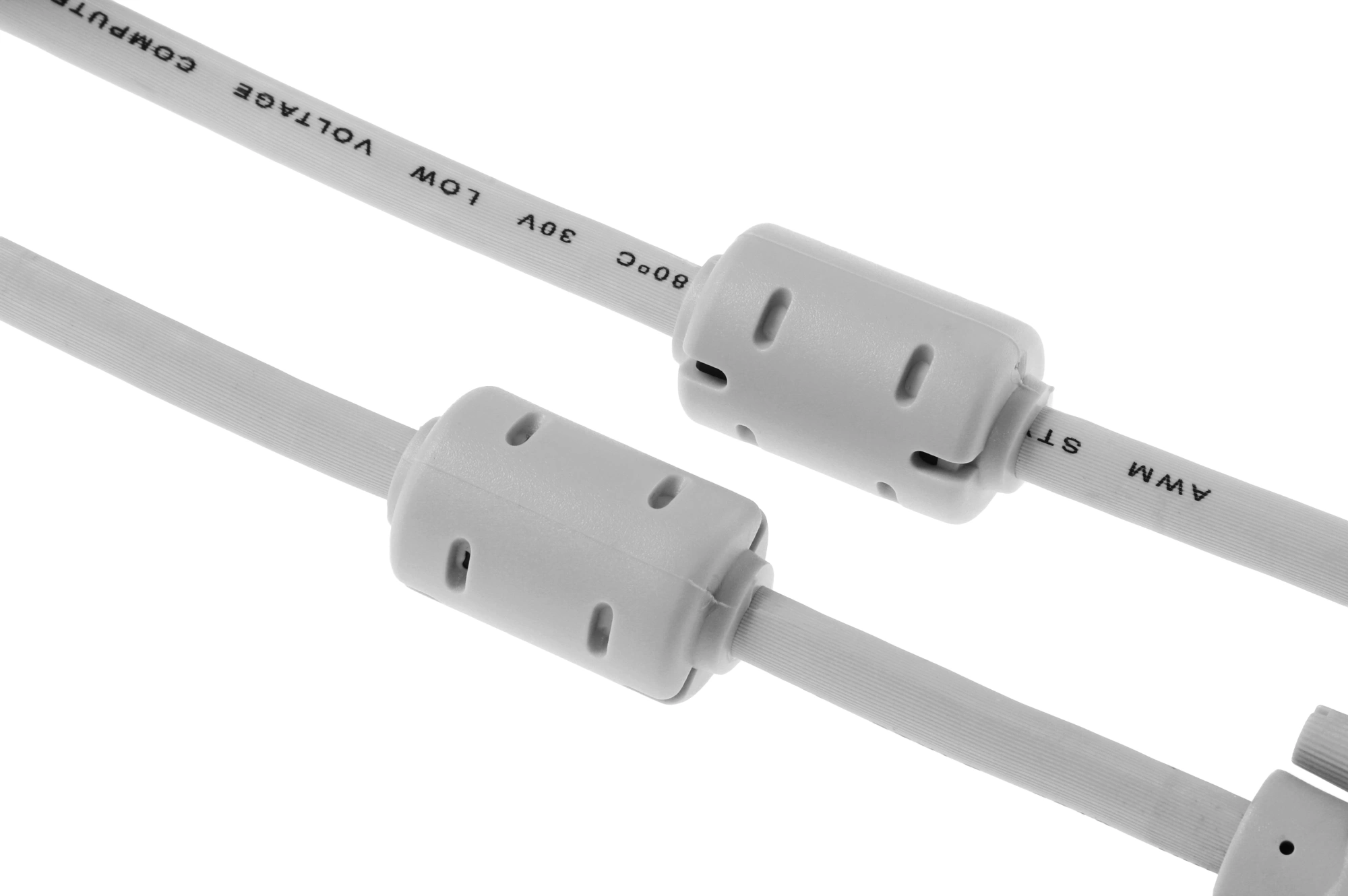 Кабель-удлинитель Buro CAB015S-06 VGA (m) VGA (f) 1.8м феррит.кольца серый — миниатюра 4