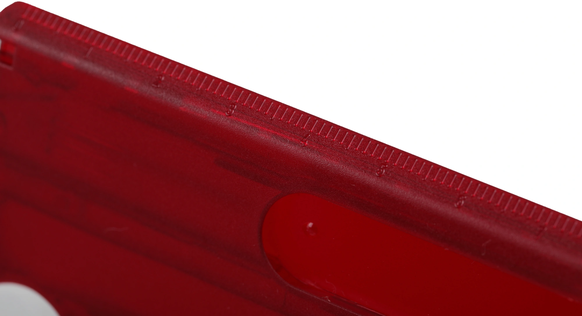 Швейцарская карта Victorinox SwissCard Lite (0.7300.T) красный полупрозрачный коробка подарочная — миниатюра 4