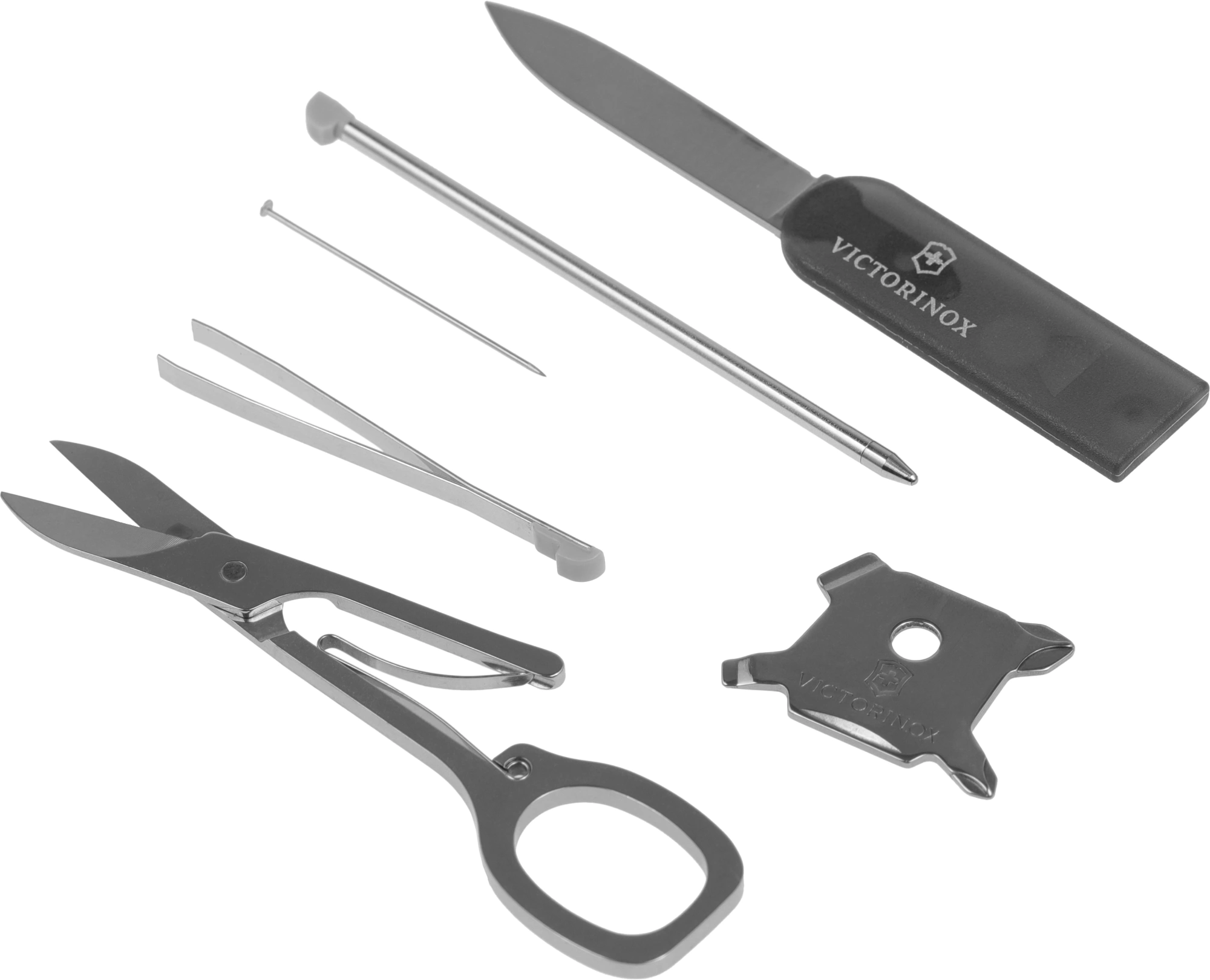 Швейцарская карта Victorinox SwissCard Lite (0.7333.T3) черный полупрозрачный коробка подарочная — миниатюра 5