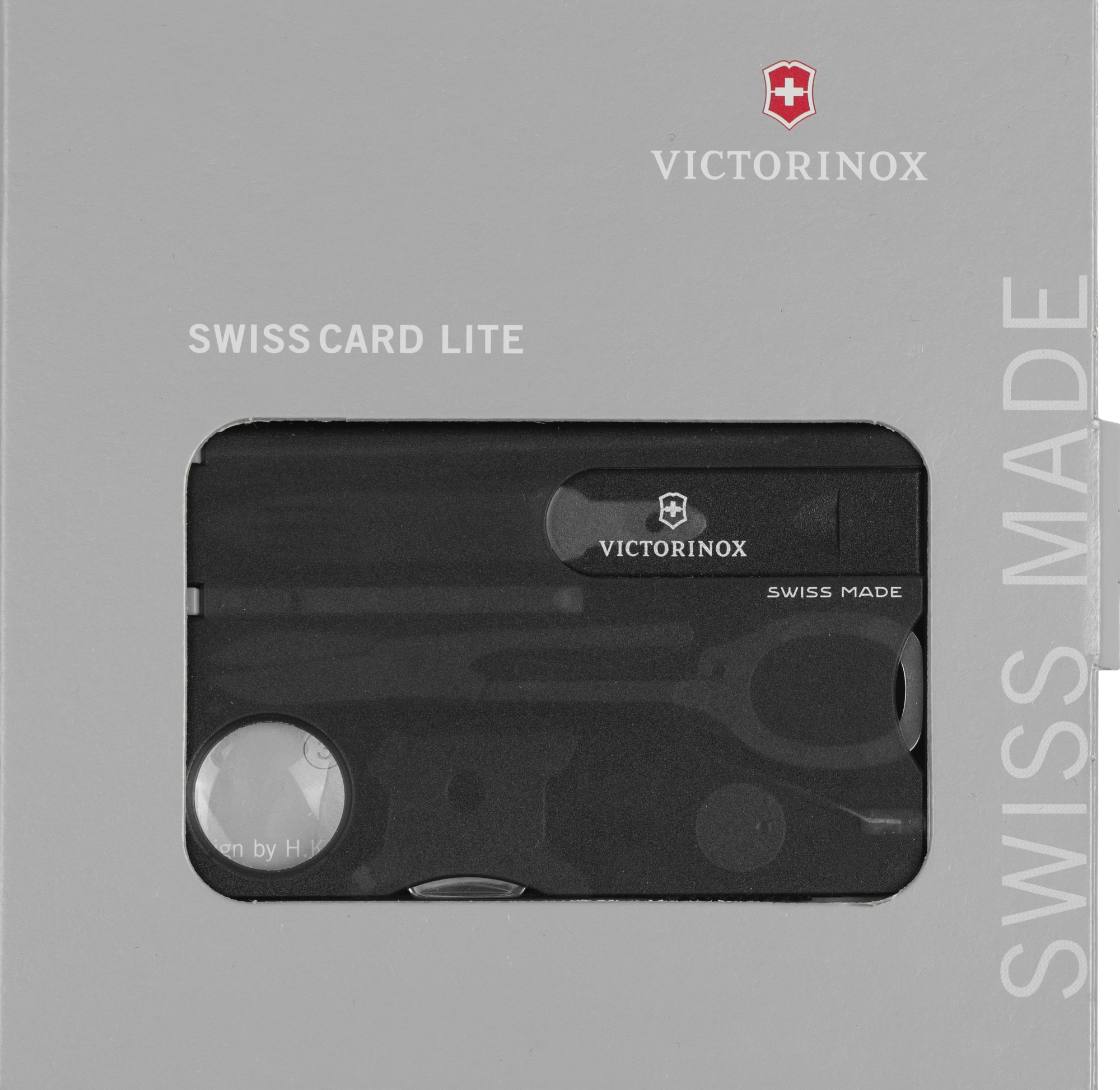 Швейцарская карта Victorinox SwissCard Lite (0.7333.T3) черный полупрозрачный коробка подарочная — миниатюра 6