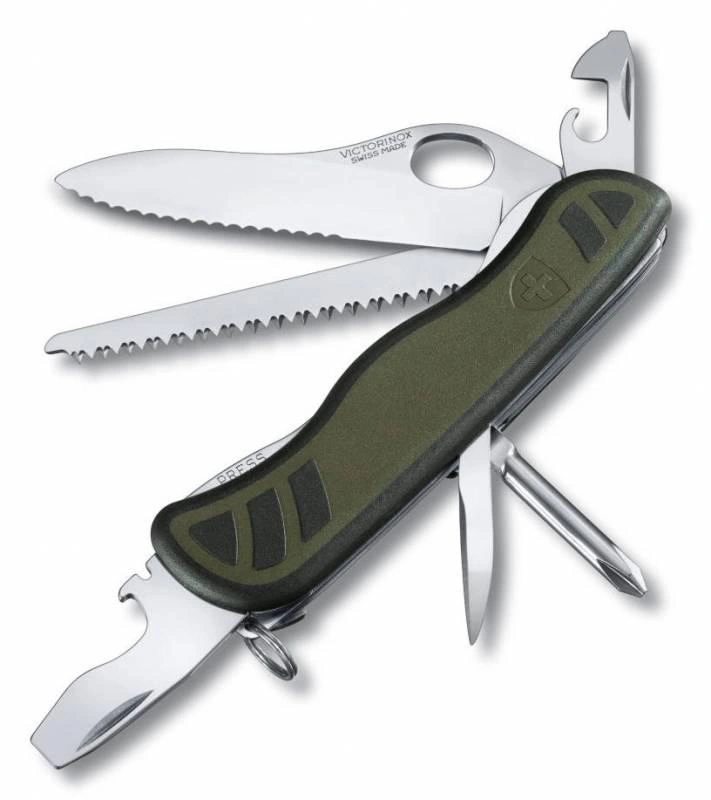 Нож перочинный Victorinox 0.8461.MWCH 111мм 10функц. зеленый/черный карт.коробка — фото 1