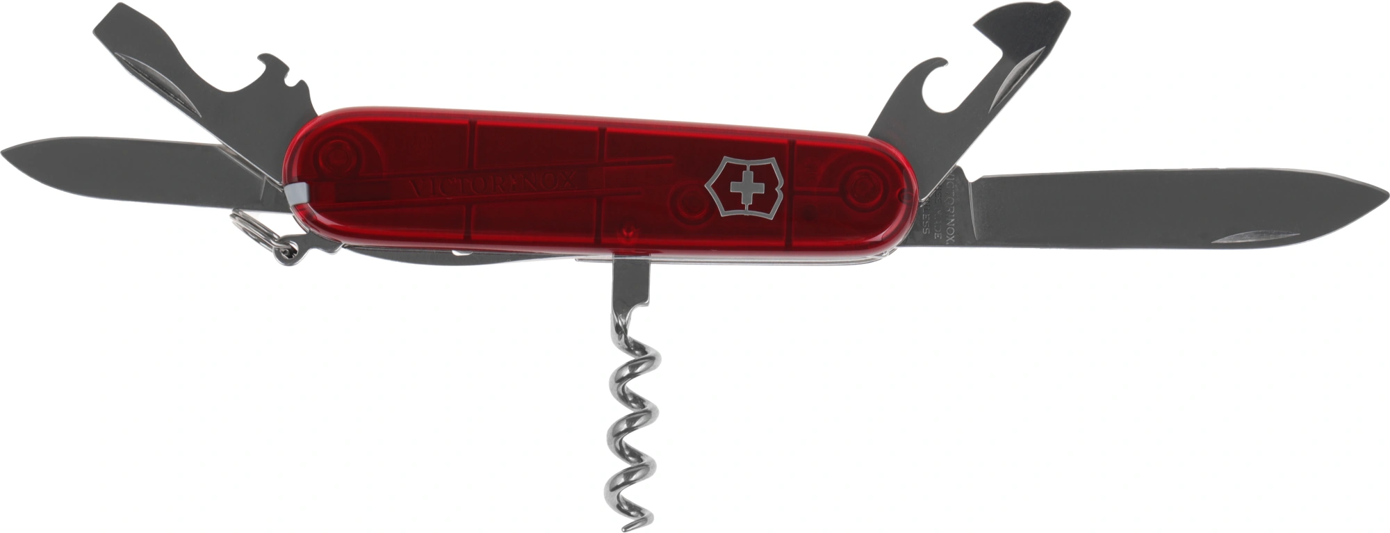 Нож перочинный Victorinox Spartan (1.3603.T) 91мм 12функц. красный полупрозрачный карт.коробка — миниатюра 5