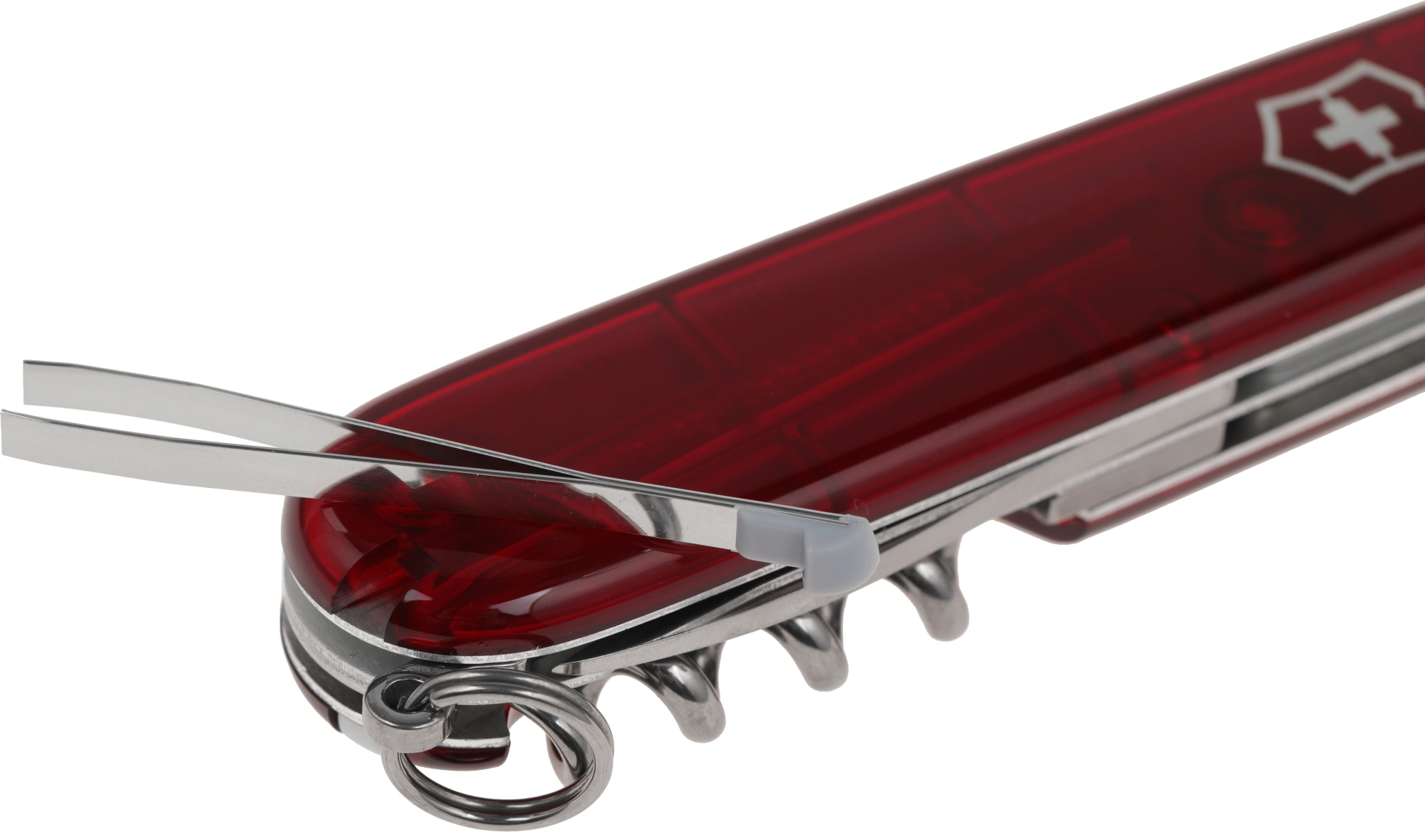 Нож перочинный Victorinox Spartan (1.3603.T) 91мм 12функц. красный полупрозрачный карт.коробка — миниатюра 3