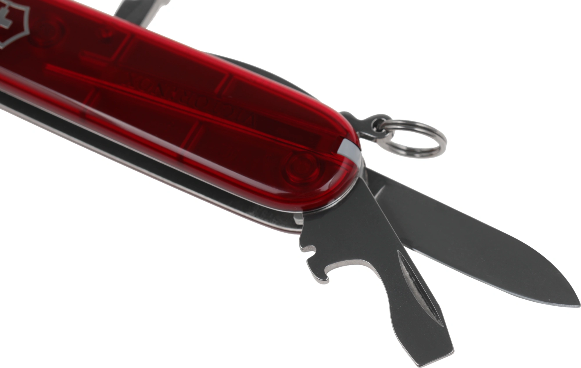 Нож перочинный Victorinox Spartan (1.3603.T) 91мм 12функц. красный полупрозрачный карт.коробка — миниатюра 7