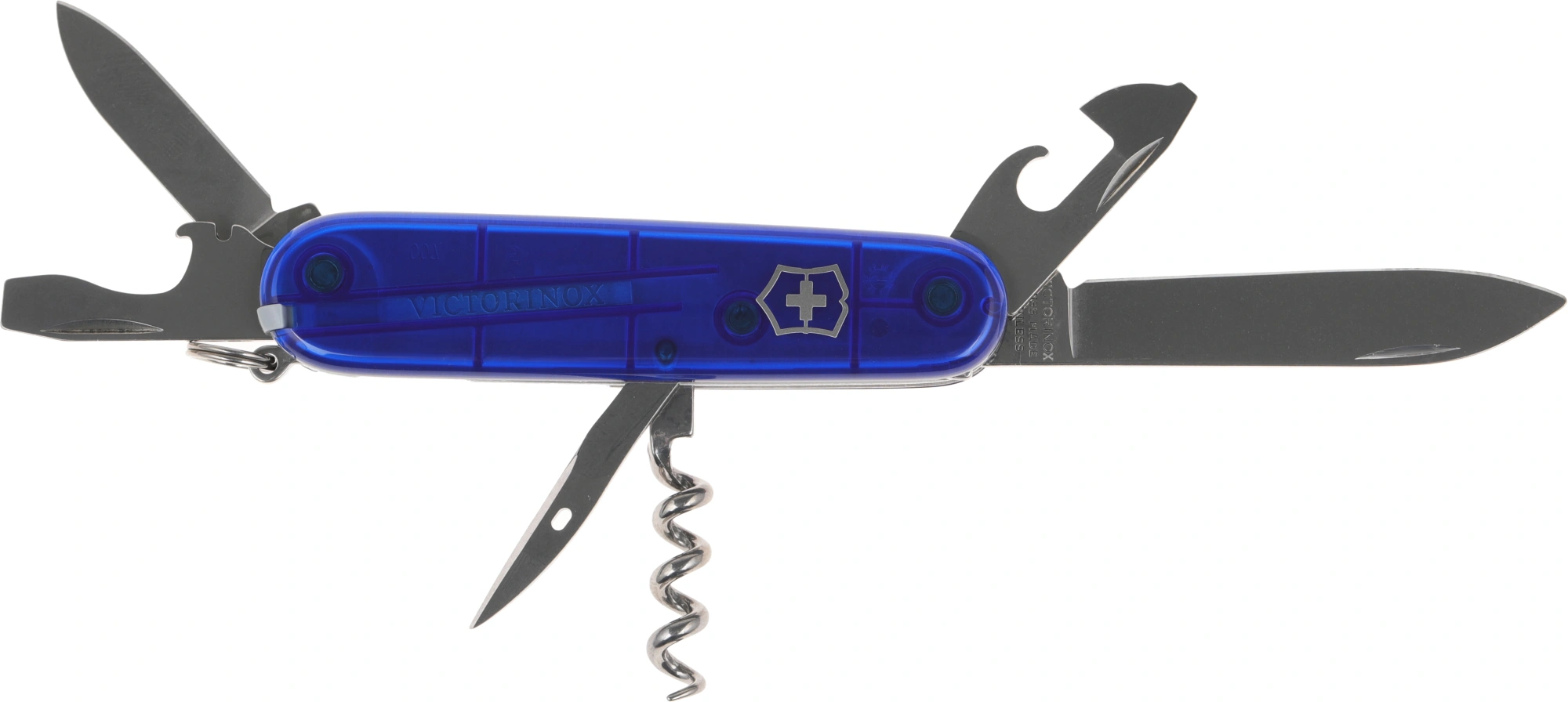 Нож перочинный Victorinox Spartan (1.3603.T2) 91мм 12функц. синий полупрозрачный карт.коробка — миниатюра 5