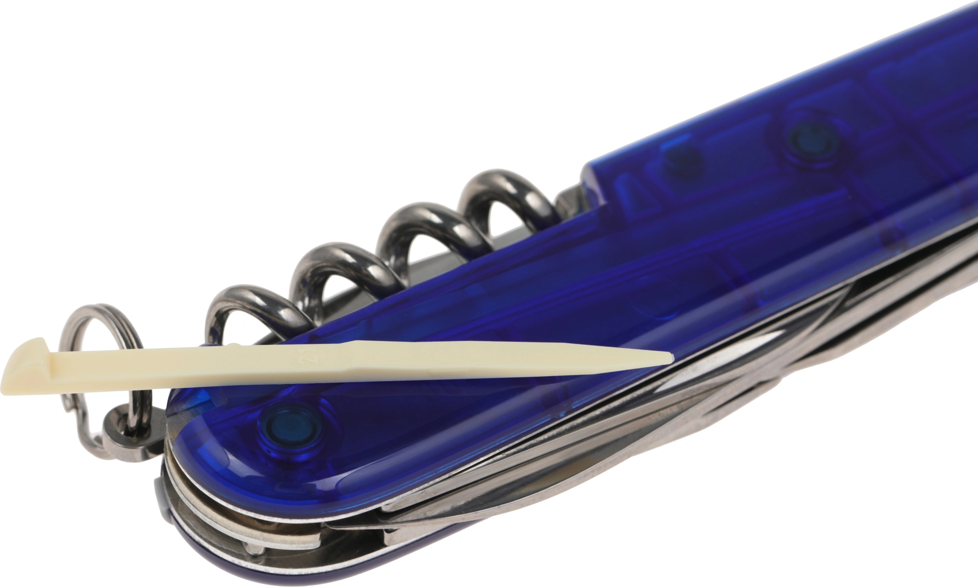 Нож перочинный Victorinox Spartan (1.3603.T2) 91мм 12функц. синий полупрозрачный карт.коробка — миниатюра 4