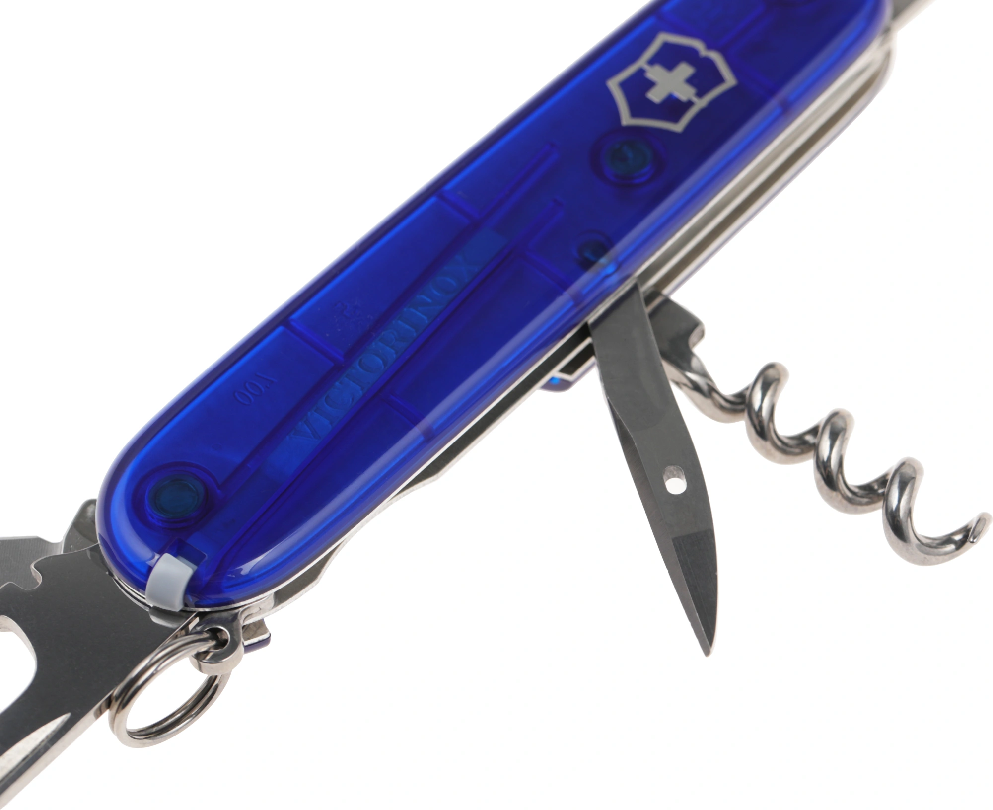 Нож перочинный Victorinox Spartan (1.3603.T2) 91мм 12функц. синий полупрозрачный карт.коробка — миниатюра 6
