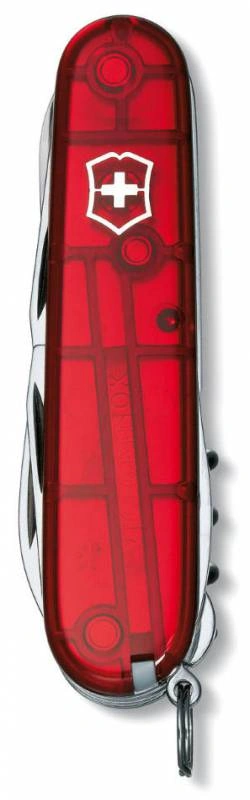 Нож перочинный Victorinox Climber (1.3703.T) 91мм 14функц. красный полупрозрачный карт.коробка — миниатюра 2