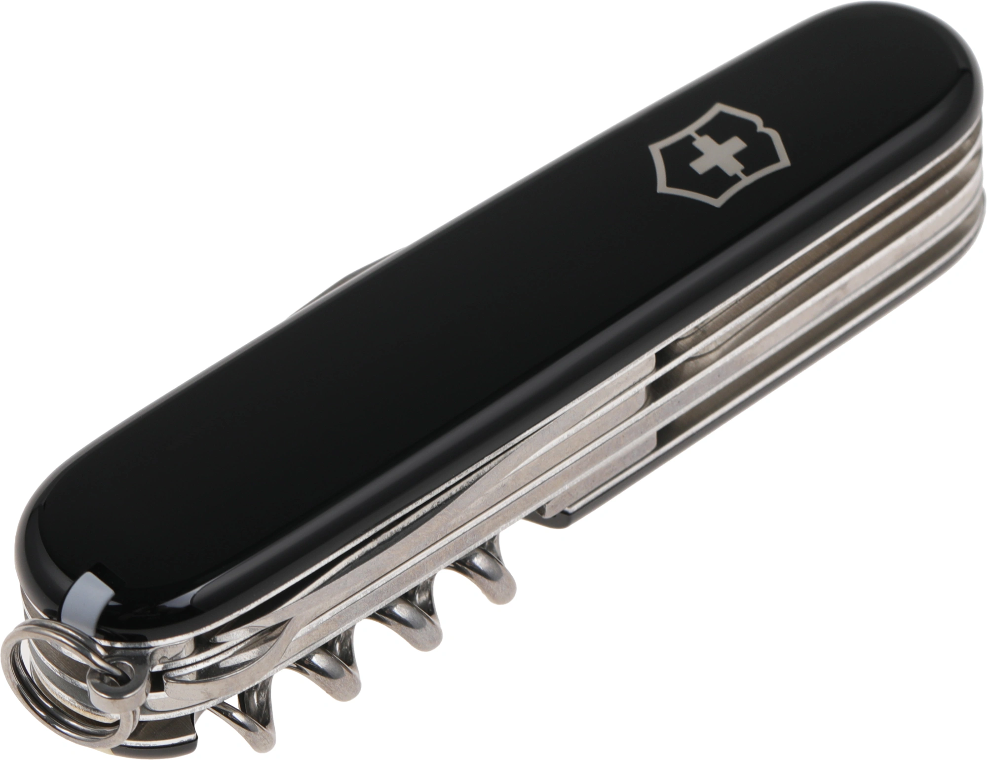 Нож перочинный Victorinox Huntsman (1.3713.3) 91мм 15функц. черный карт.коробка — миниатюра 2