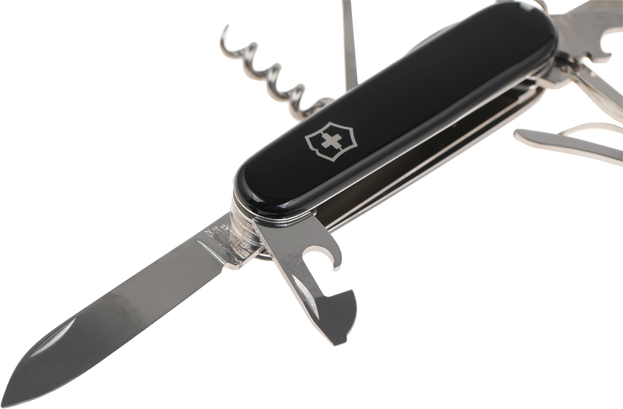 Нож перочинный Victorinox Huntsman (1.3713.3) 91мм 15функц. черный карт.коробка — миниатюра 8