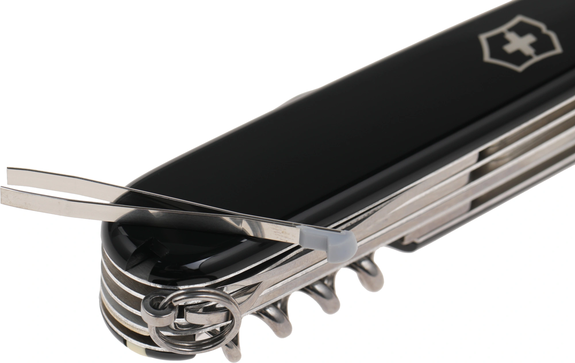 Нож перочинный Victorinox Huntsman (1.3713.3) 91мм 15функц. черный карт.коробка — миниатюра 3