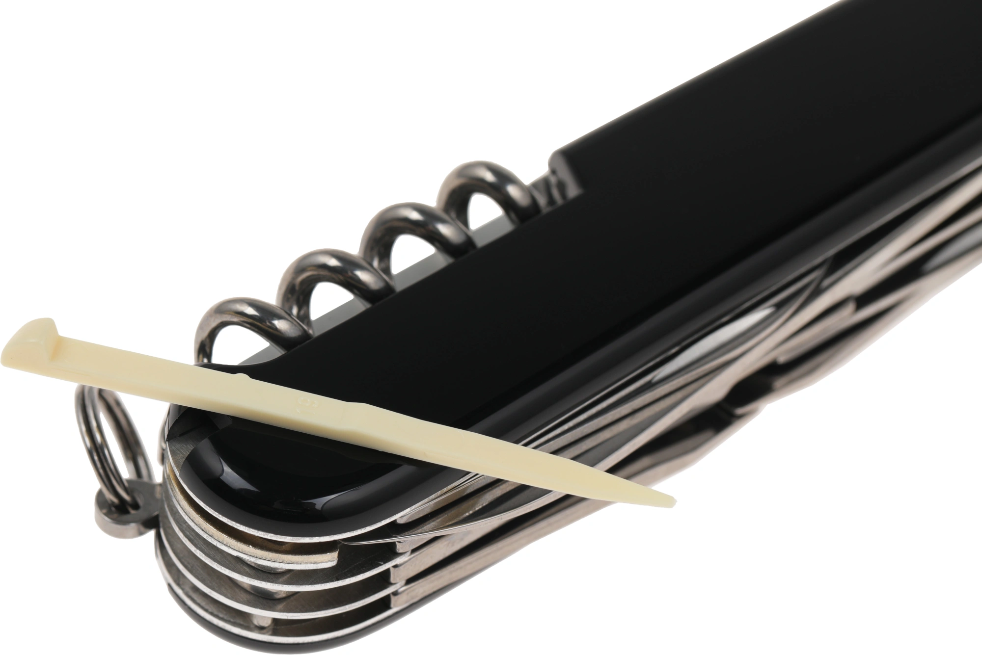 Нож перочинный Victorinox Huntsman (1.3713.3) 91мм 15функц. черный карт.коробка — миниатюра 4