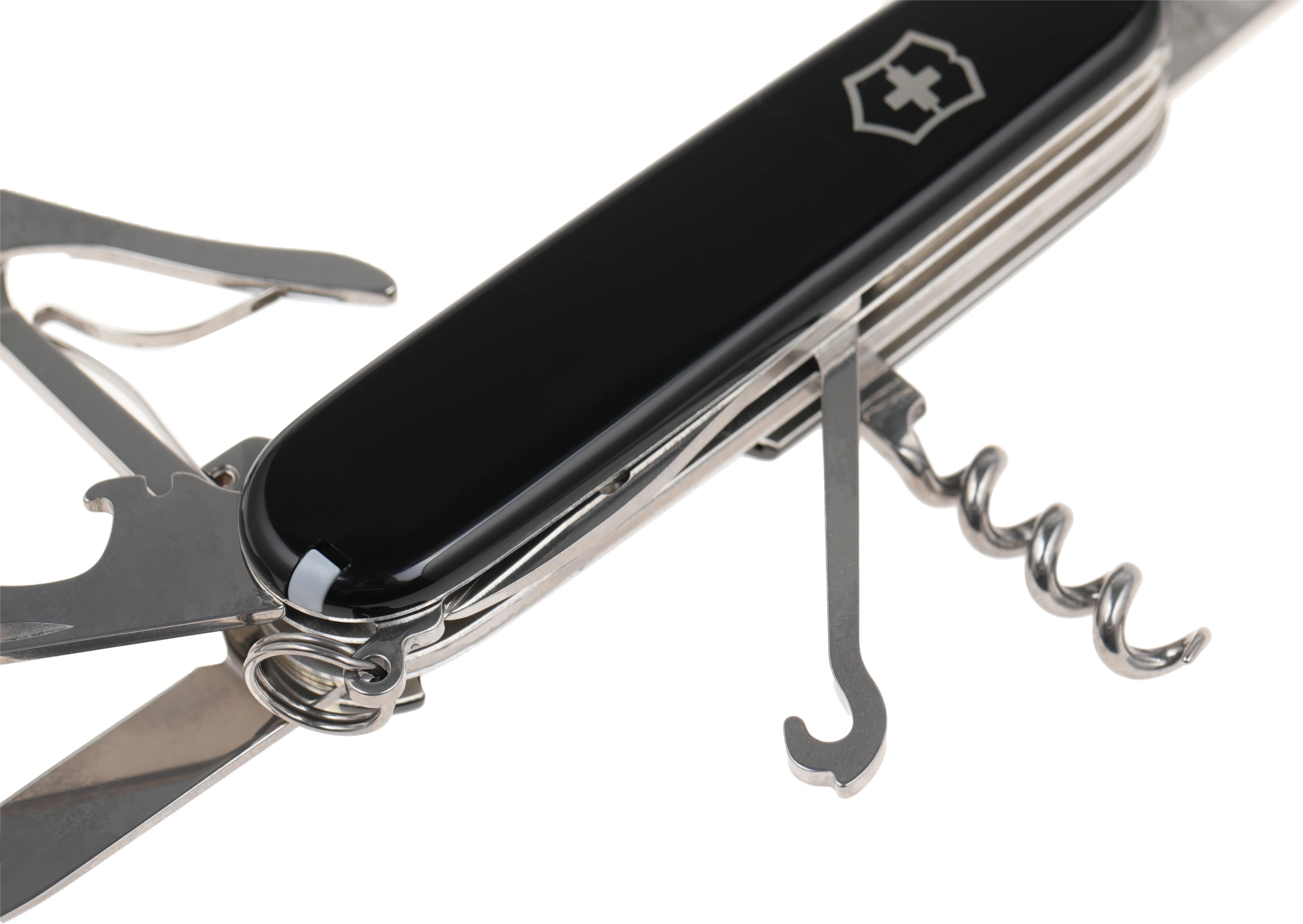 Нож перочинный Victorinox Huntsman (1.3713.3) 91мм 15функц. черный карт.коробка — миниатюра 6