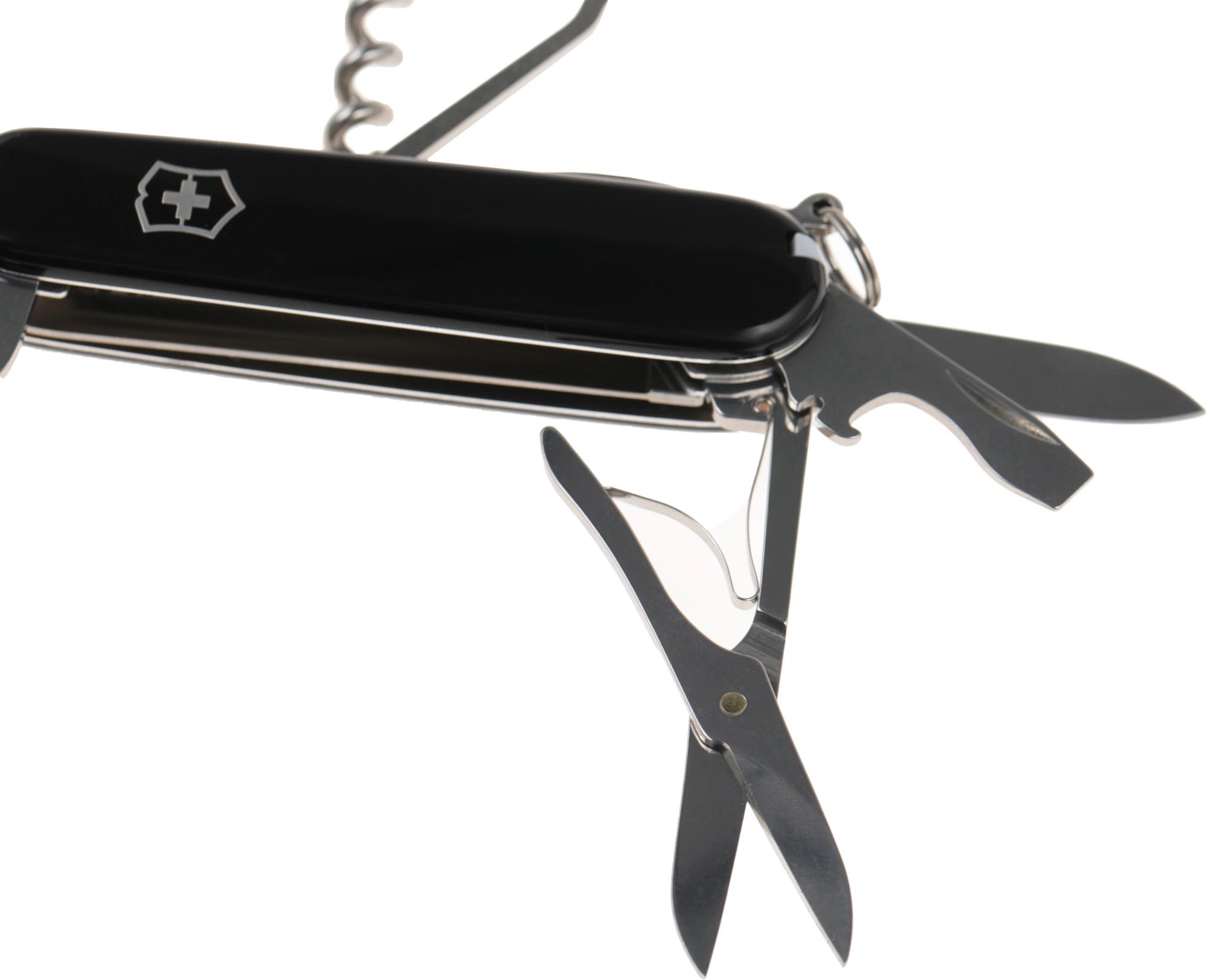 Нож перочинный Victorinox Huntsman (1.3713.3) 91мм 15функц. черный карт.коробка — миниатюра 7