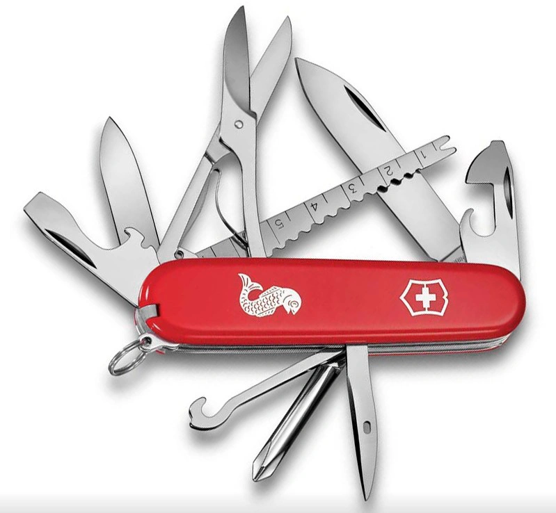 Нож перочинный Victorinox Fisherman (1.4733.72) 91мм 18функц. красный карт.коробка — миниатюра 3