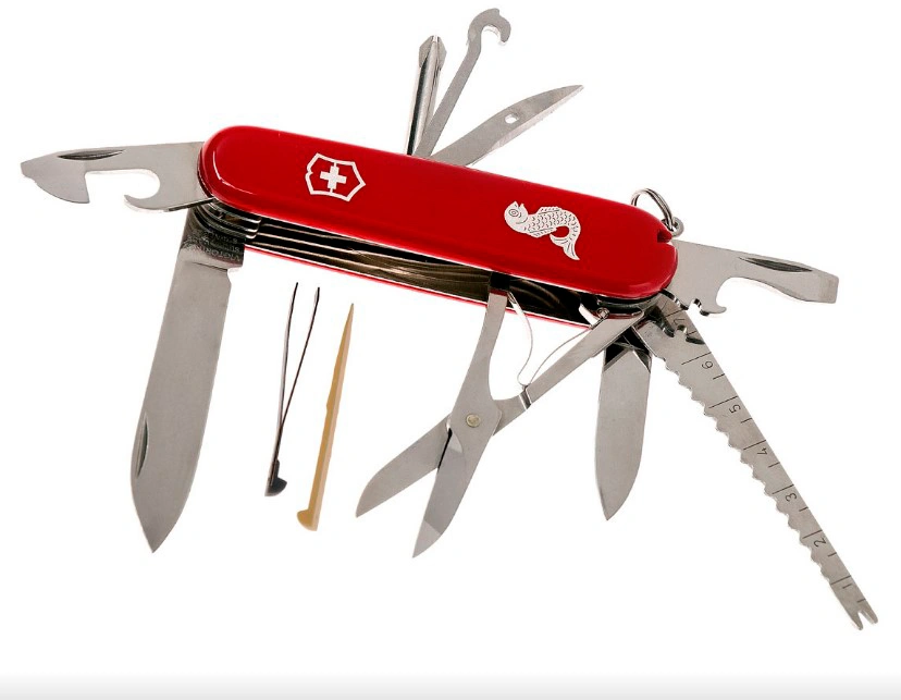 Нож перочинный Victorinox Fisherman (1.4733.72) 91мм 18функц. красный карт.коробка — миниатюра 4