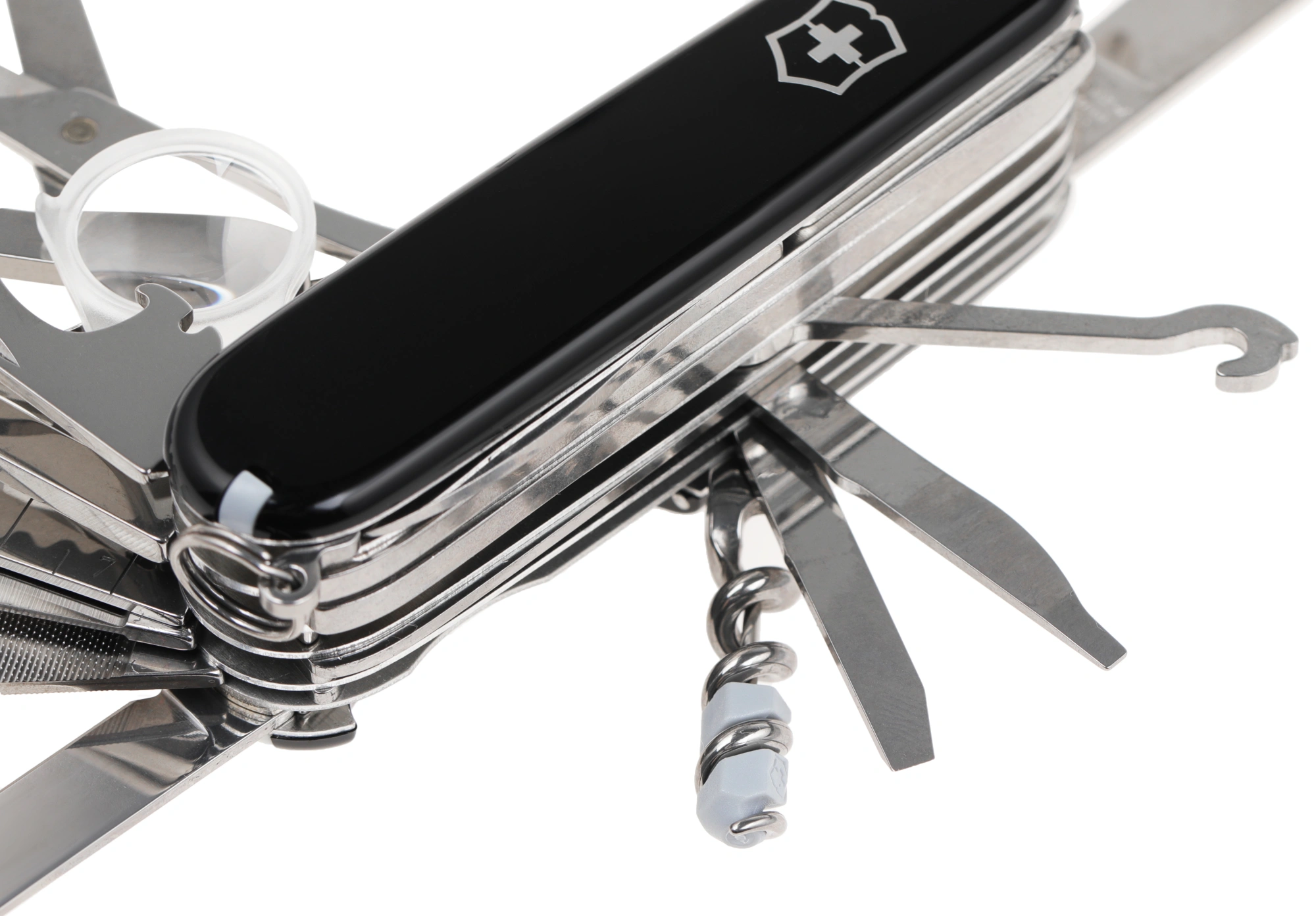 Нож перочинный Victorinox SwissChamp (1.6795.3) 91мм 33функц. черный карт.коробка — миниатюра 9