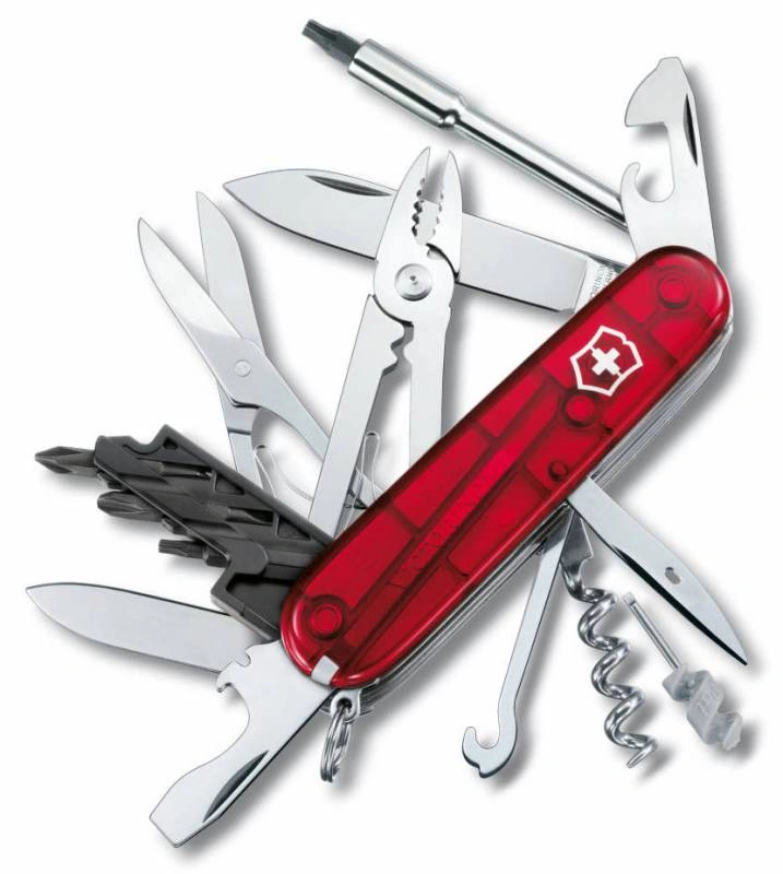 Нож перочинный Victorinox CyberTool M (1.7725.T) 91мм 34функц. красный карт.коробка — миниатюра 3