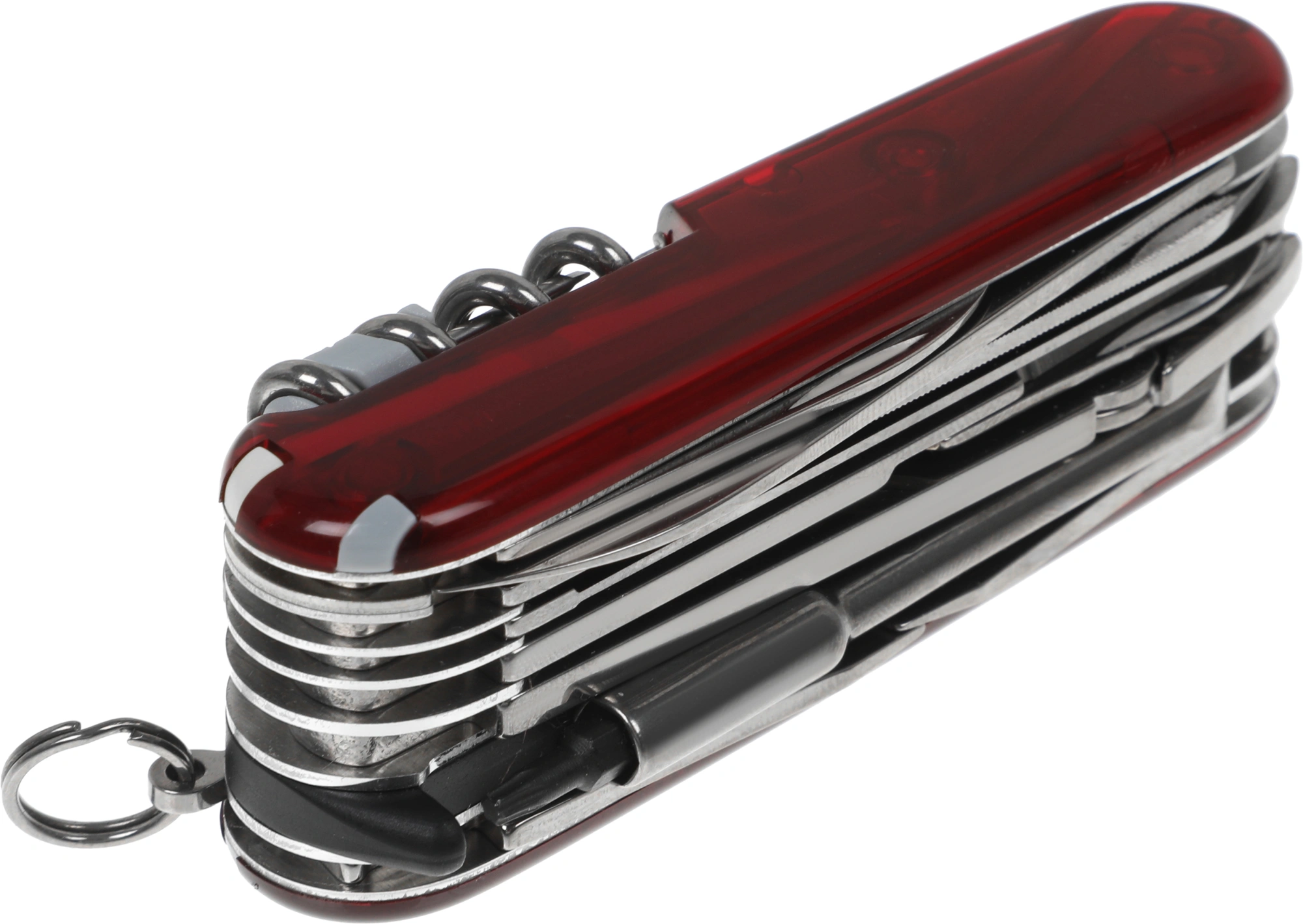 Нож перочинный Victorinox CyberTool L (1.7775.T) 91мм 39функц. красный полупрозрачный карт.коробка — миниатюра 2