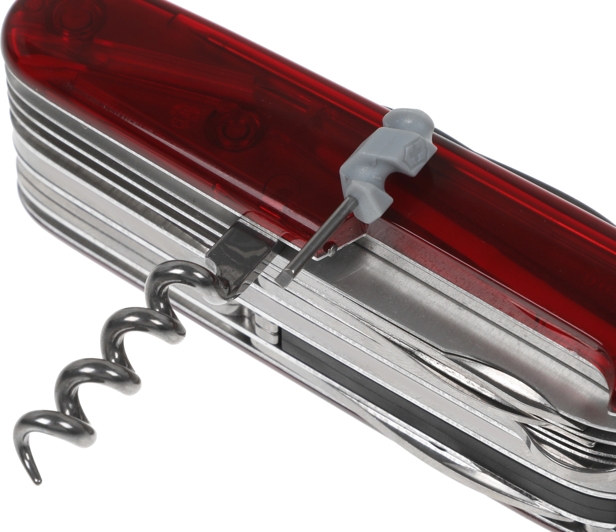 Нож перочинный Victorinox CyberTool L (1.7775.T) 91мм 39функц. красный полупрозрачный карт.коробка — миниатюра 8