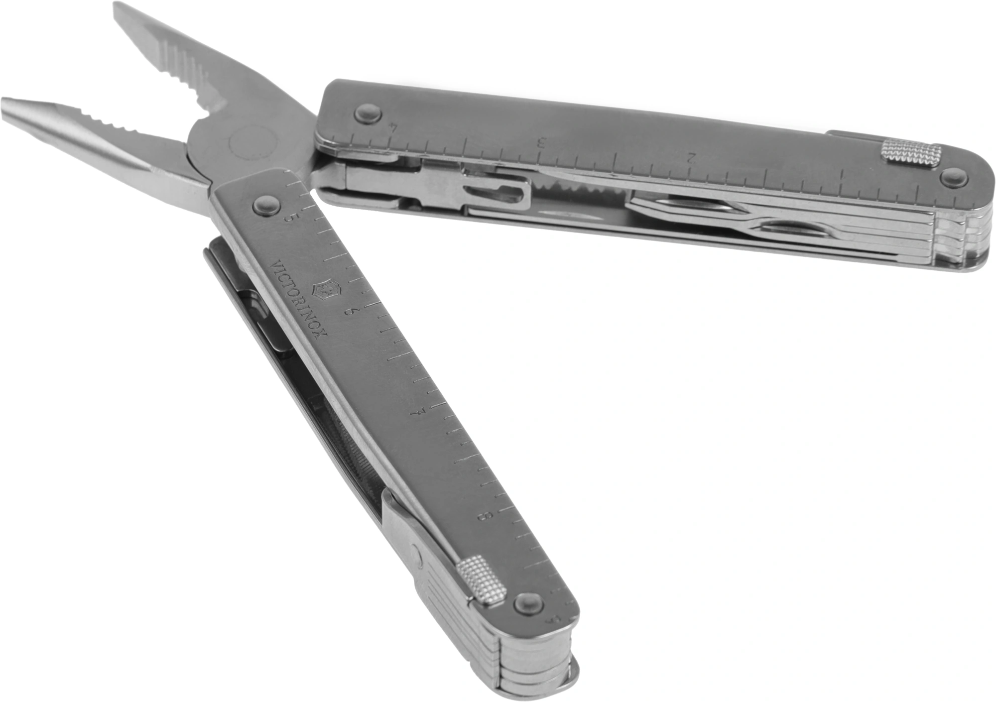 Мультитул Victorinox SwissTool X Plus Ratchet (3.0339.L) 115мм 39функц. мини-отвертка/штопор/набор бит/удлинитель/чехол кожаный серебристый карт.коробка — миниатюра 7