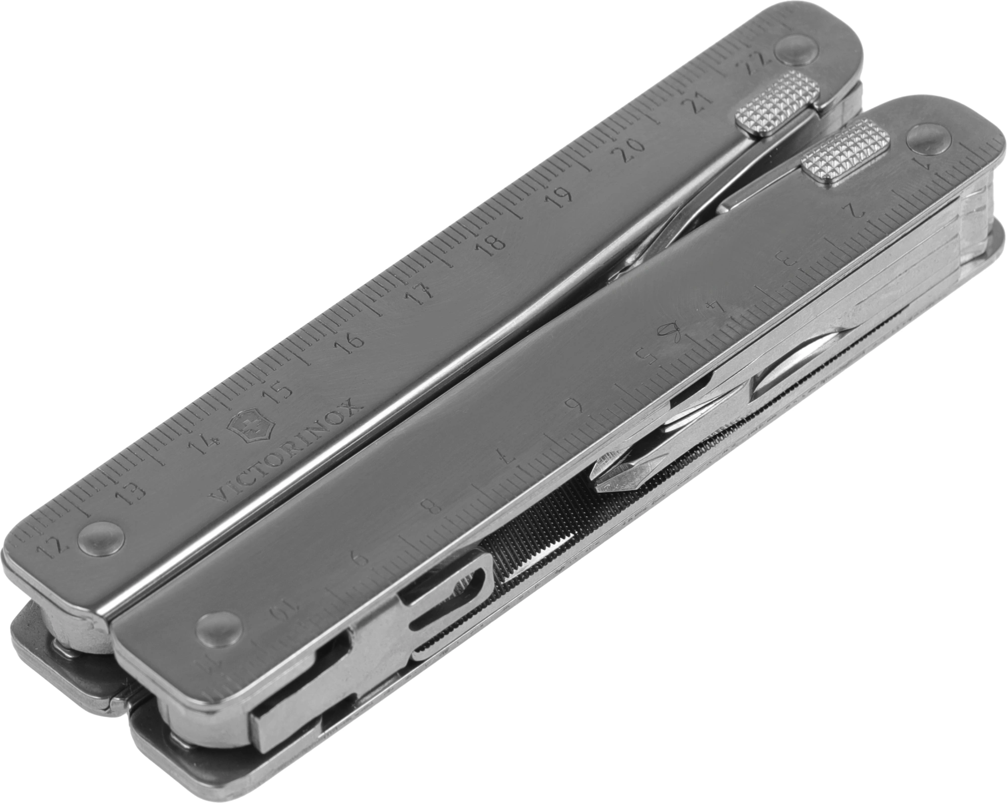 Мультитул Victorinox SwissTool X Plus Ratchet (3.0339.L) 115мм 39функц. мини-отвертка/штопор/набор бит/удлинитель/чехол кожаный серебристый карт.коробка — миниатюра 6
