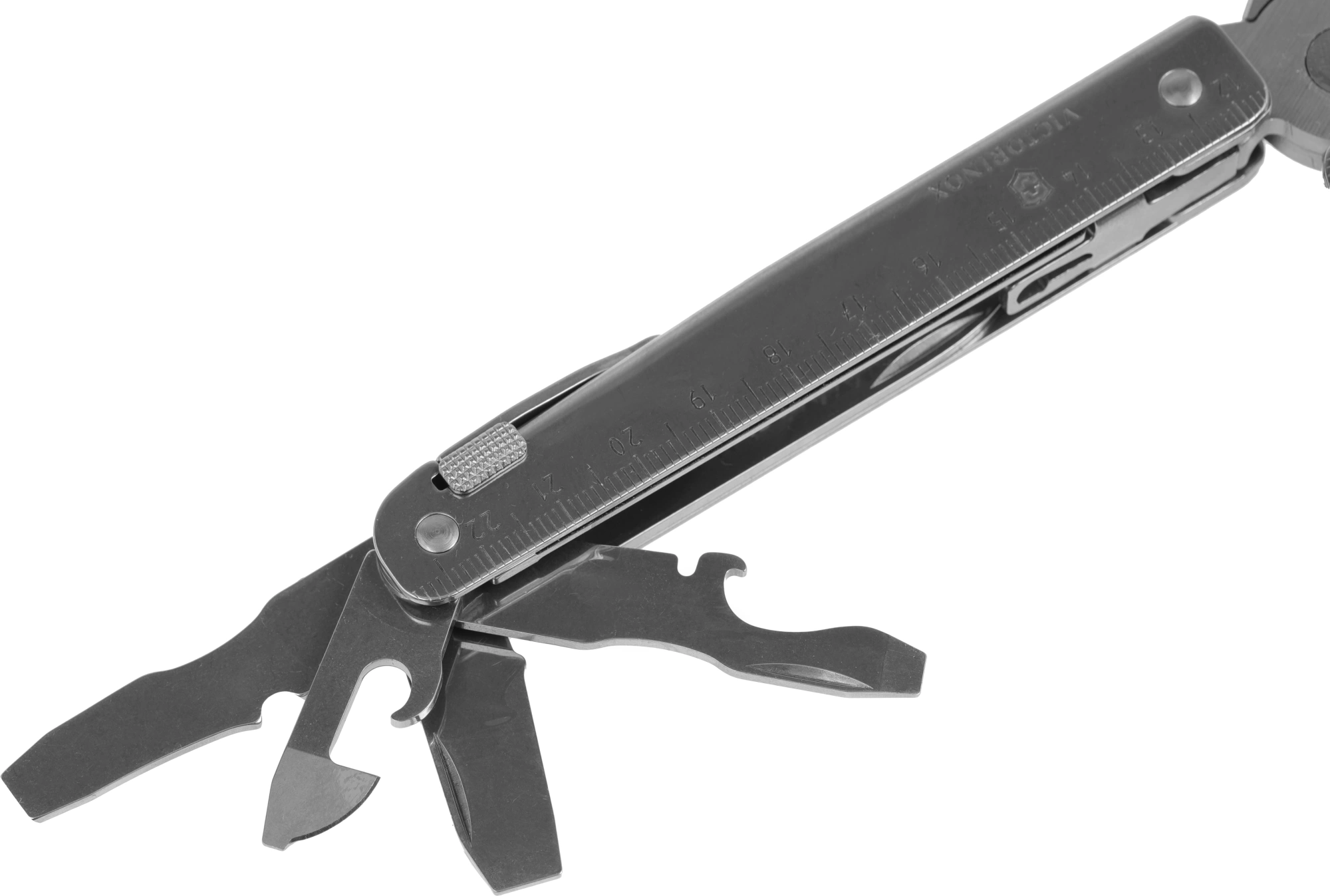 Мультитул Victorinox SwissTool X Plus Ratchet (3.0339.L) 115мм 39функц. мини-отвертка/штопор/набор бит/удлинитель/чехол кожаный серебристый карт.коробка — миниатюра 10