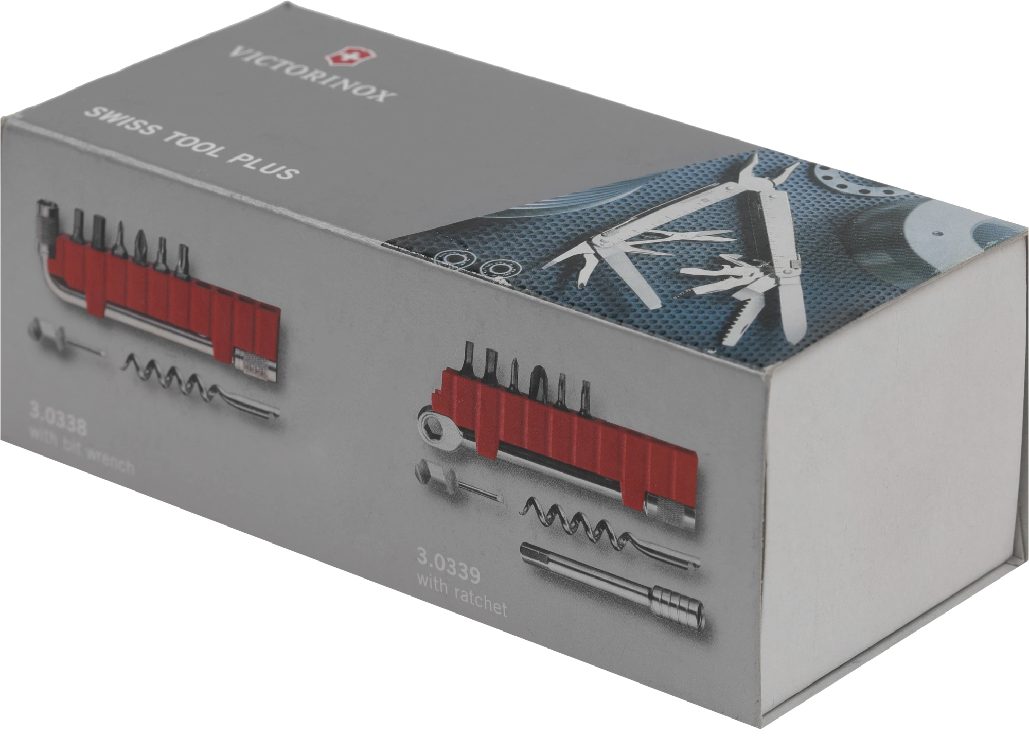 Мультитул Victorinox SwissTool X Plus Ratchet (3.0339.L) 115мм 39функц. мини-отвертка/штопор/набор бит/удлинитель/чехол кожаный серебристый карт.коробка — миниатюра 13
