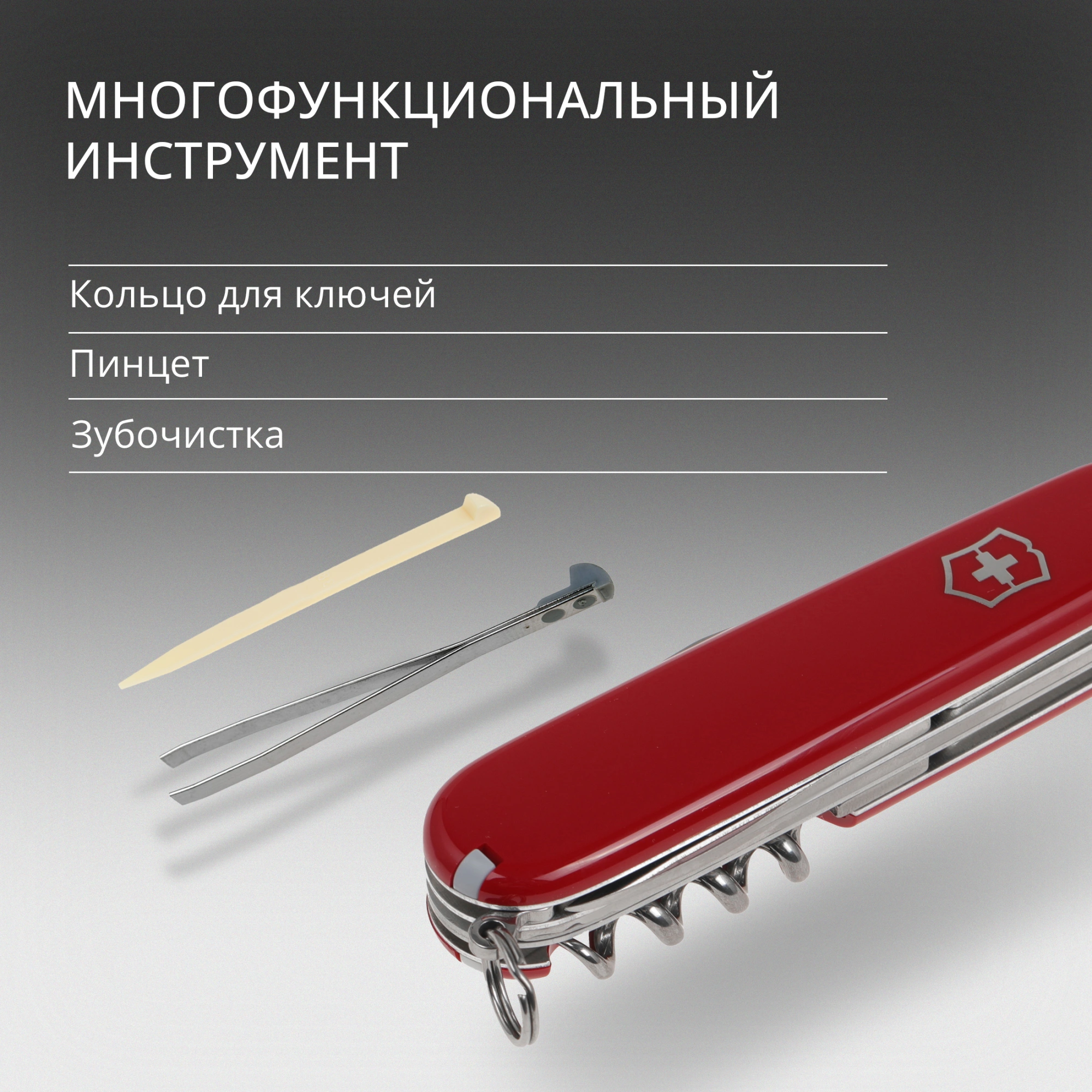 Нож перочинный Victorinox Camper (1.3613) 91мм 13функц. красный карт.коробка — миниатюра 14
