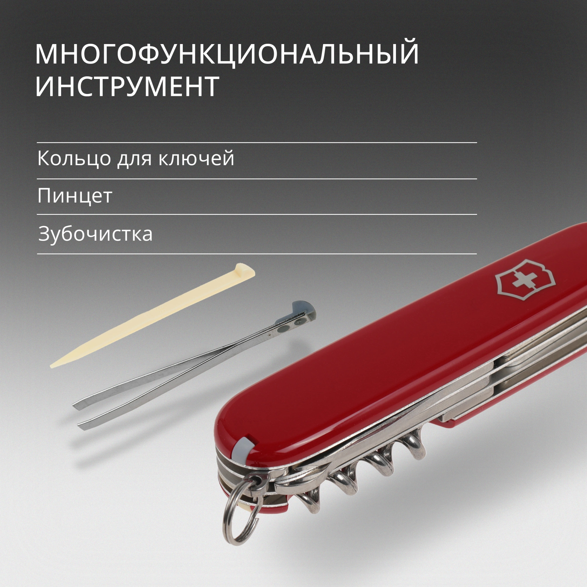 Нож перочинный Victorinox Climber (1.3703) 91мм 14функц. красный карт.коробка — миниатюра 19