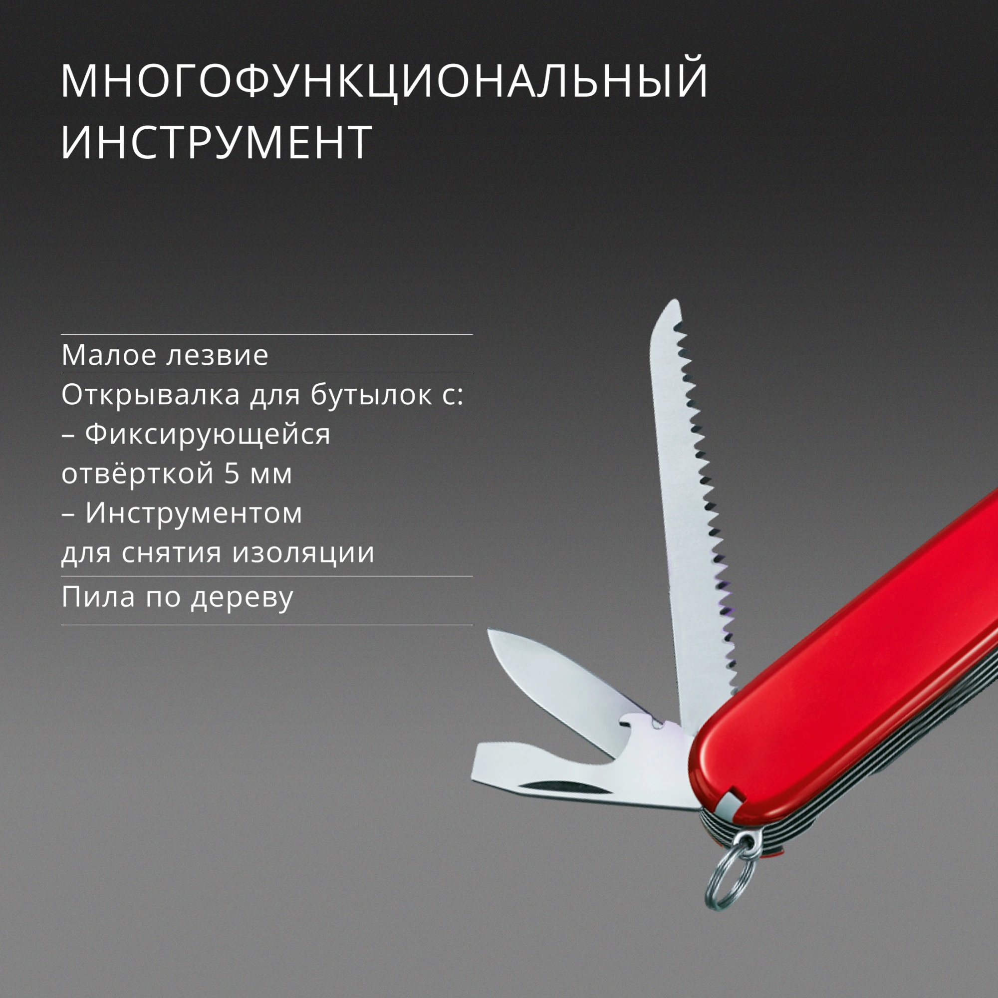 Нож перочинный Victorinox Ranger (1.3763) 91мм 21функц. красный карт.коробка — миниатюра 15