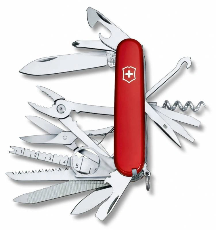 Нож перочинный Victorinox SwissChamp (1.6795) 91мм 33функц. красный карт.коробка — фото 1
