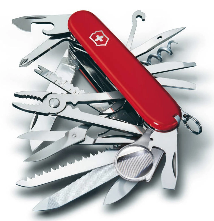 Нож перочинный Victorinox SwissChamp (1.6795) 91мм 33функц. красный карт.коробка — миниатюра 2