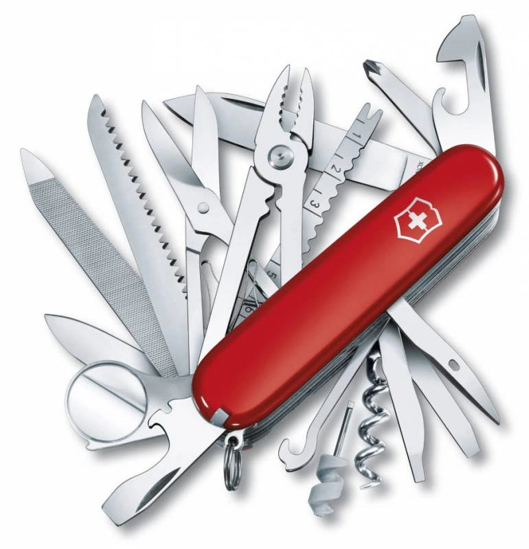 Нож перочинный Victorinox SwissChamp (1.6795) 91мм 33функц. красный карт.коробка — миниатюра 3