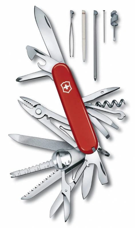 Нож перочинный Victorinox SwissChamp (1.6795) 91мм 33функц. красный карт.коробка — миниатюра 4