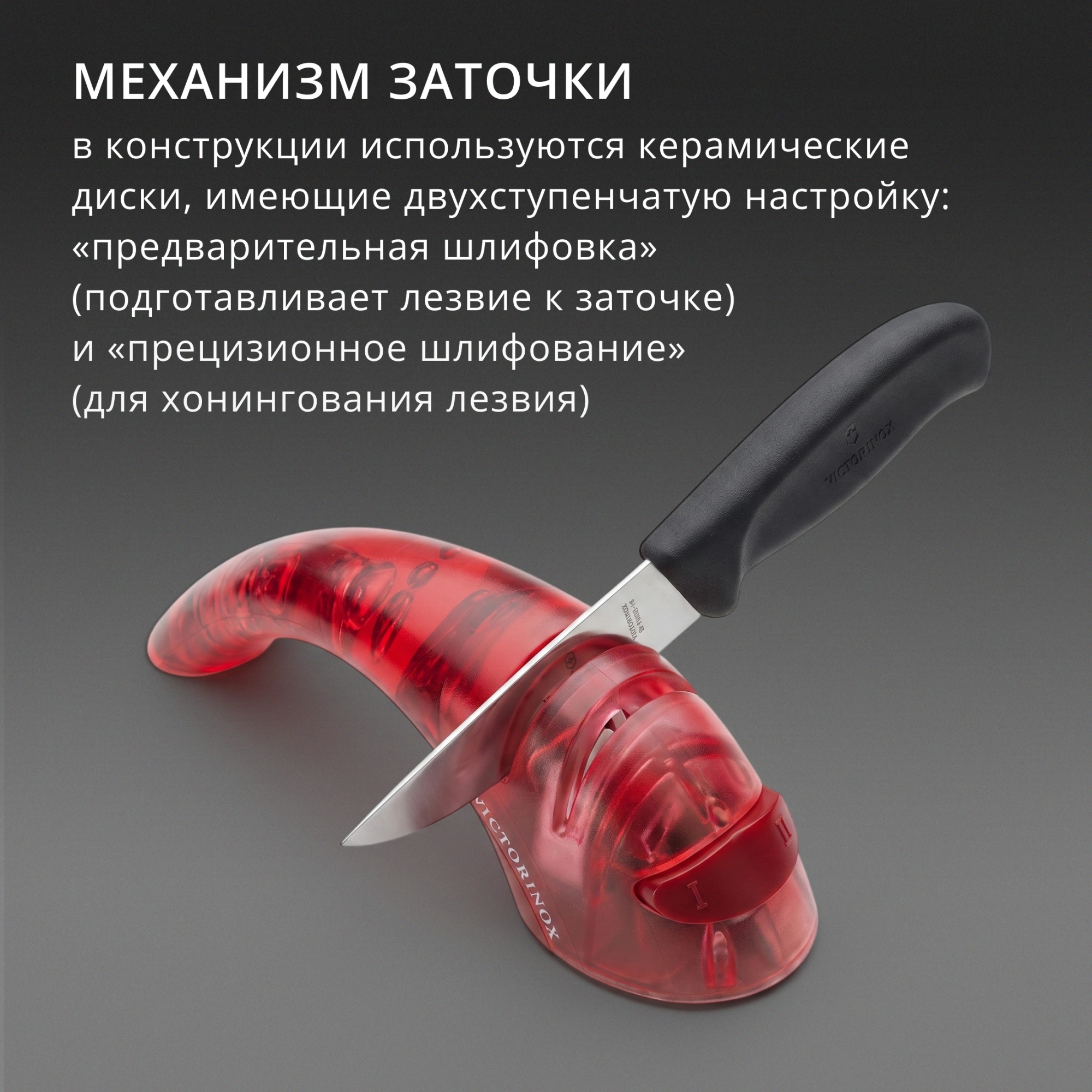 Точилка Victorinox Ceramic для кухонных ножей красный полупрозрачный (7.8721) — миниатюра 12