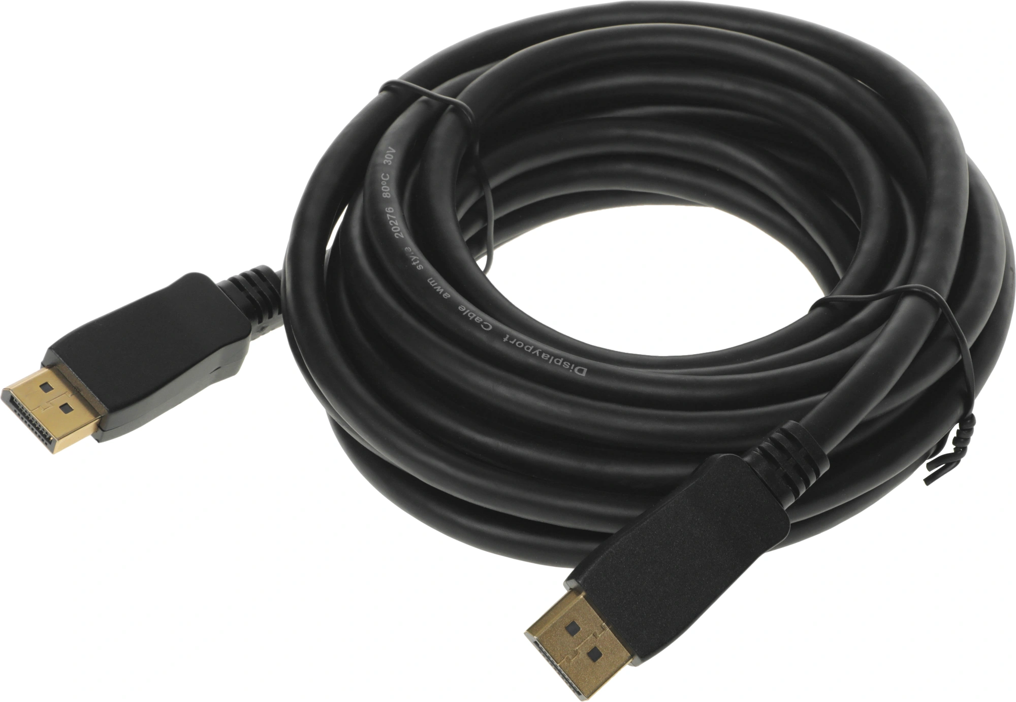Кабель аудио-видео Ningbo V1.2 DisplayPort (m)/DisplayPort (m) 5м. черный — миниатюра 2