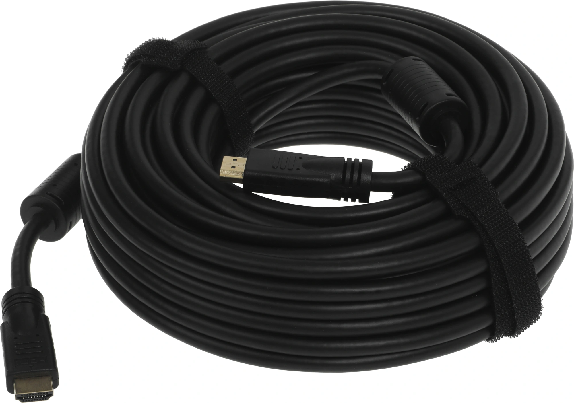 Кабель аудио-видео Ningbo HDMI (m)/HDMI (m) 20м. позолоч.конт. черный — миниатюра 2