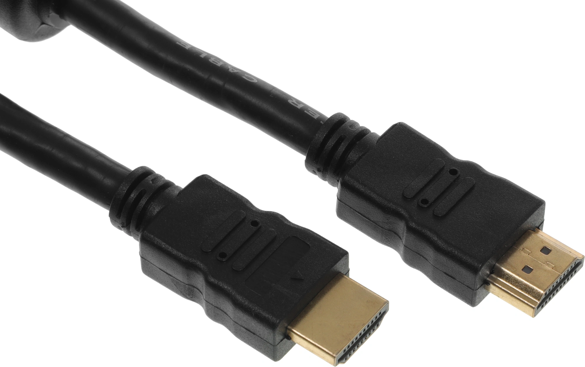 Кабель аудио-видео Ningbo HDMI (m)/HDMI (m) 3м. феррит.кольца позолоч.конт. черный (HDMI-3M-MG(VER1.4)) — миниатюра 2