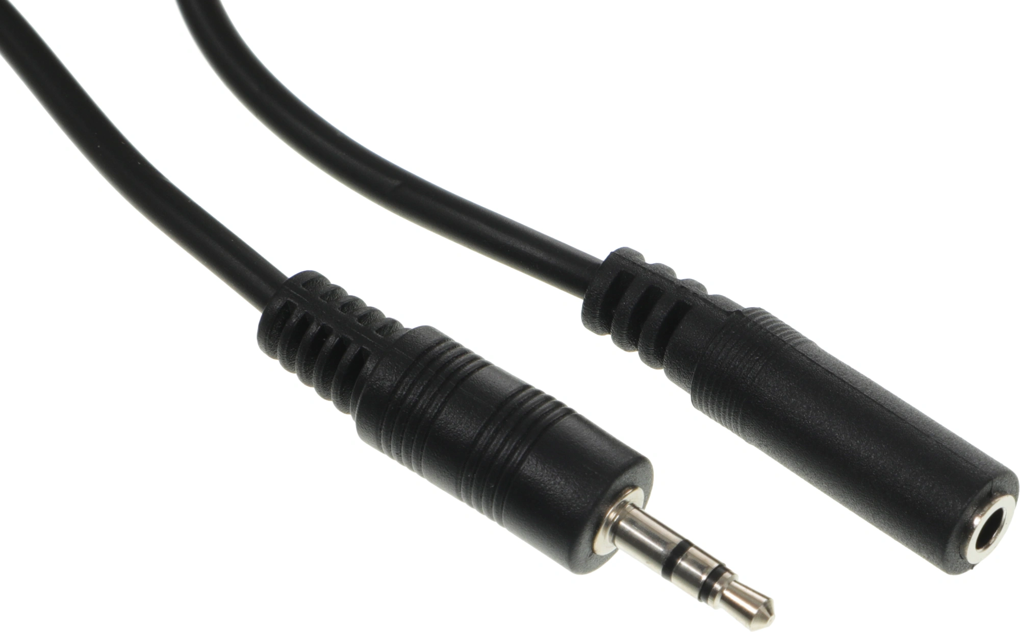 Кабель аудио Ningbo JAAC003-1 Jack 3.5 (m)/Jack 3.5 (f) 1м. черный — миниатюра 3