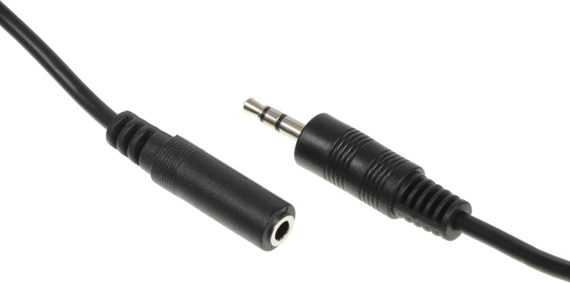 Кабель аудио Ningbo JAAC003-1 Jack 3.5 (m)/Jack 3.5 (f) 1м. черный — миниатюра 2