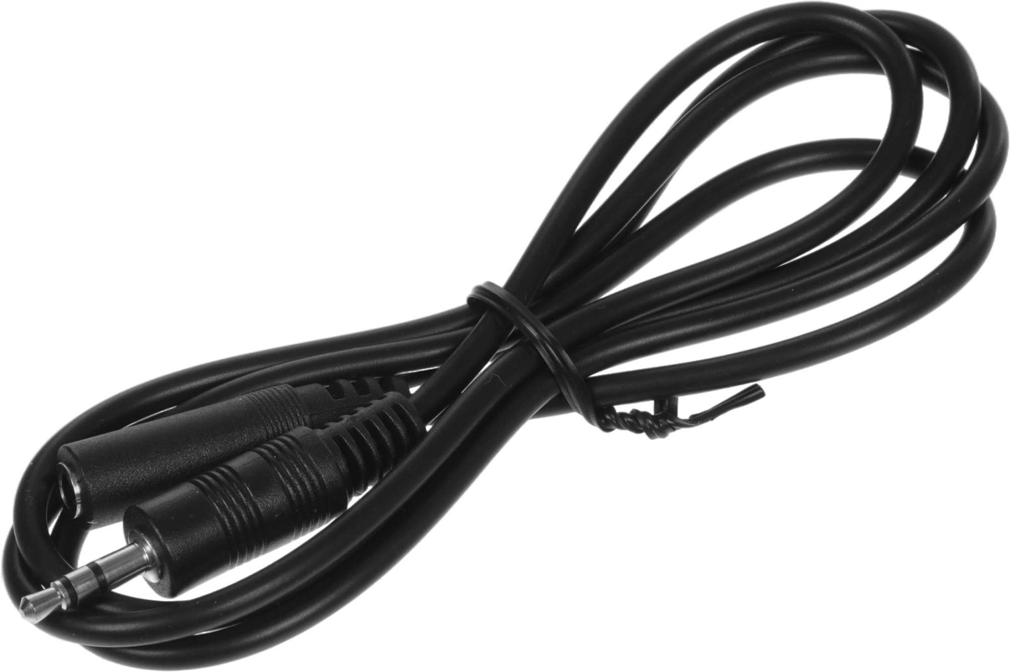 Кабель аудио Ningbo JAAC003-1 Jack 3.5 (m)/Jack 3.5 (f) 1м. черный — фото 1
