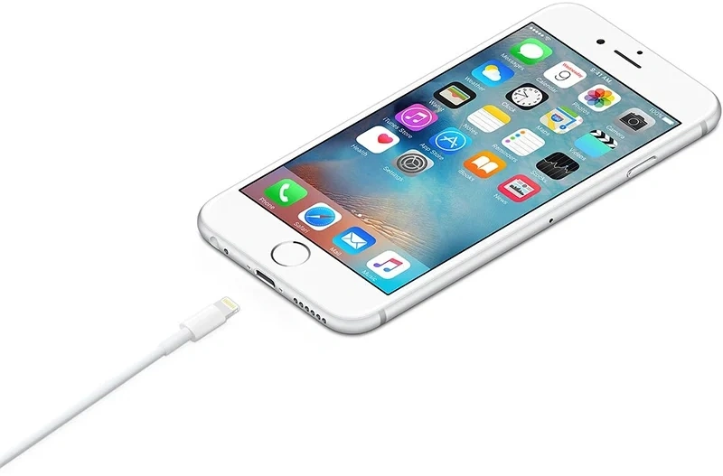 Кабель Apple A1510 MD819ZM/A USB (m)-Lightning (m) 2м белый — миниатюра 8