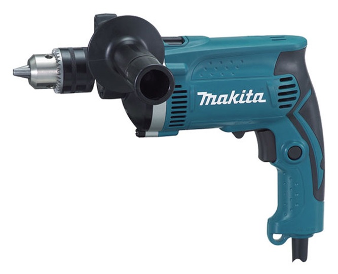 Дрель ударная Makita HP1631K 710Вт патрон:быстрозажимной реверс (кейс в комплекте) — фото 1
