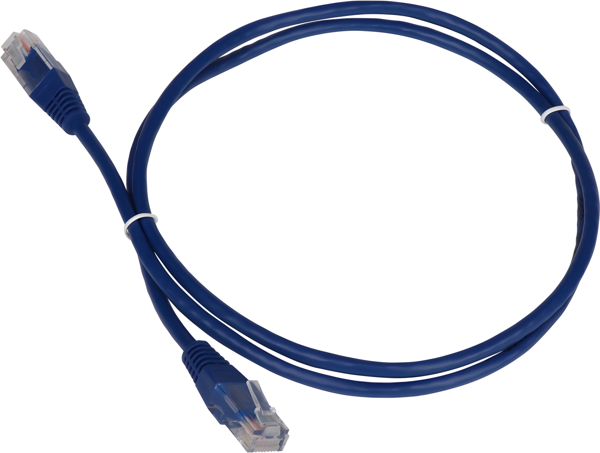 Патч-корд Lanmaster TWT-45-45-3.0-BL UTP RJ-45 вил.-вилка RJ-45 кат.5E 3м синий ПВХ (уп.:1шт) — миниатюра 3