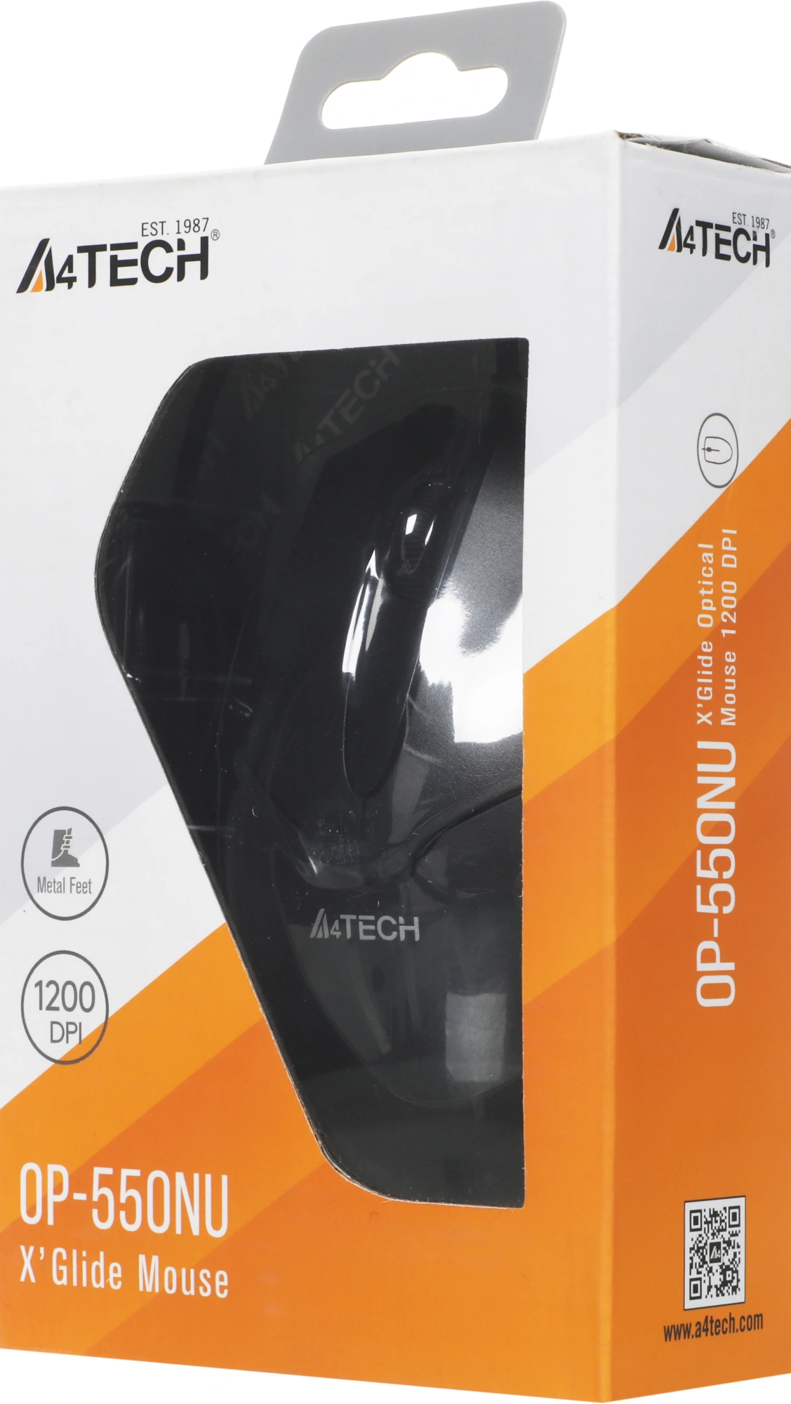 Мышь A4Tech V-Track Padless OP-550NU черный оптическая 1200dpi USB 3but — миниатюра 3