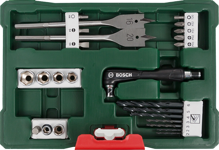 Набор принадлежностей Bosch V-line 41 предмет (жесткий кейс) — миниатюра 4