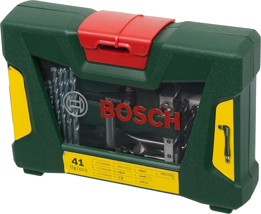 Набор принадлежностей Bosch V-line 41 предмет (жесткий кейс) — фото 1